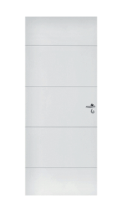 Bloc-porte alvéolaire KETCH à peindre à recouvr. H.Néolys 74x49mm 204x83cm DP droit poussant - serrure PDDT